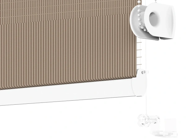 Roleta MINI - deň a noc - látka Miami 1306 - sivo hnedá 4