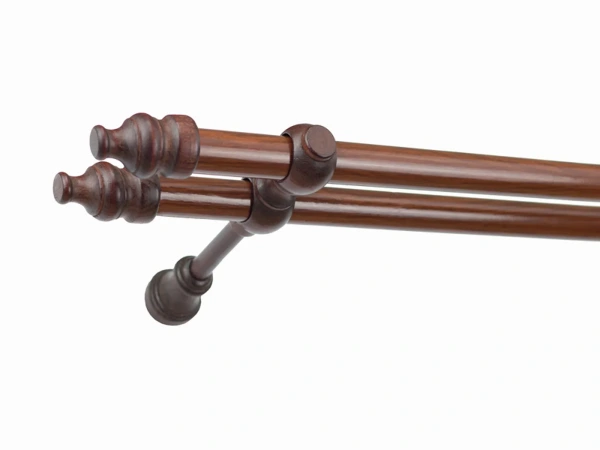 Garniža drevená 28x28mm dvojradová - ORECH 1