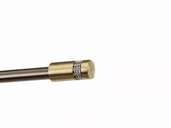 Garniža 19mm - 1rad - CYLINDER CRYSTAL - antik 4