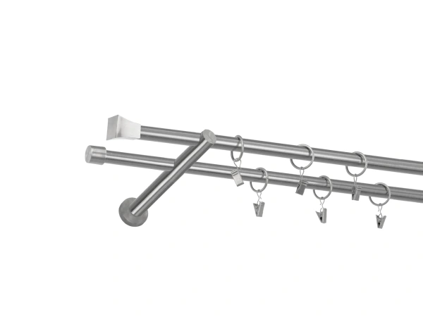 Garniža 16x16mm - 2rady - PLUTON - satin