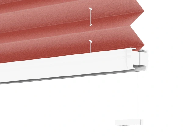 Plisé rolety LUX - látka Ruby red 11076 - PEARL 6