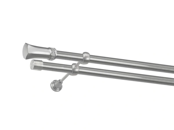 Garniža 25x25mm - 2rady - PLUTON CRYSTAL - satin 1