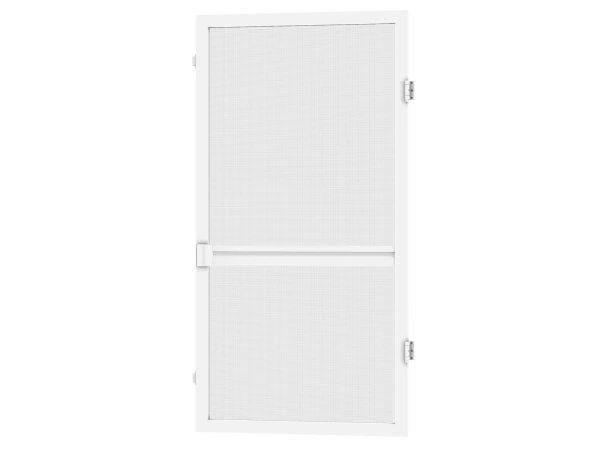 Siete proti hmyzu na DVERE - pántové - BIELA - RAL 9016 - s priečkou