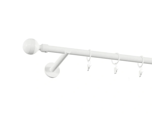 Garniža 19mm obyčajná tyč - 1rad - GABI - biela