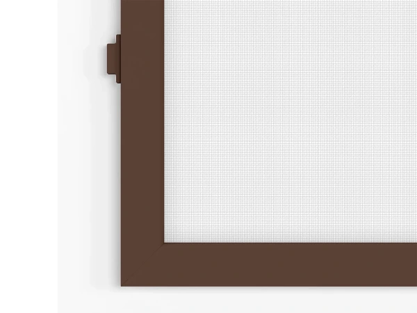 Siete proti hmyzu na DVERE - pántové - TMAVOHNEDÁ - RAL 8019 - bez priečky 6