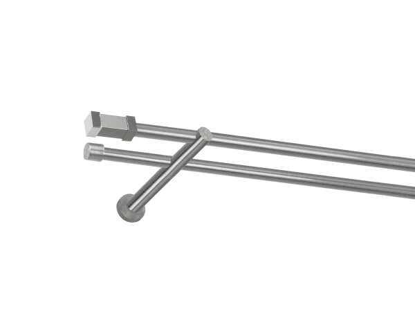 Garniža 16x16mm - 2rady - QUADRO - satin 1