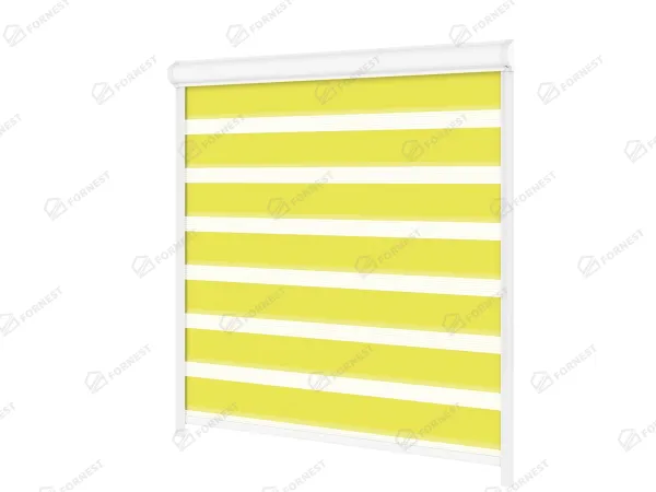 Roleta SWING LITE - deň a noc - látka Bahama 1805 - citrónovo zelená 1