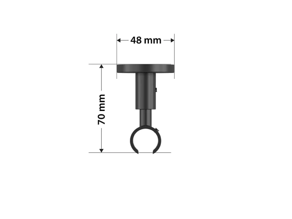 Garniža 19mm drážková tyč - 1rad - PULLO - bielo čierna 5