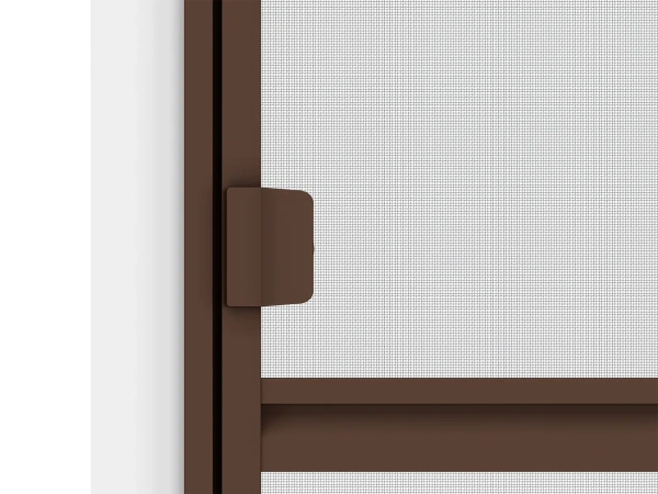 Siete proti hmyzu na DVERE - pántové v ráme SMART - TMAVOHNEDÁ - RAL 8019 - s priečkou 5