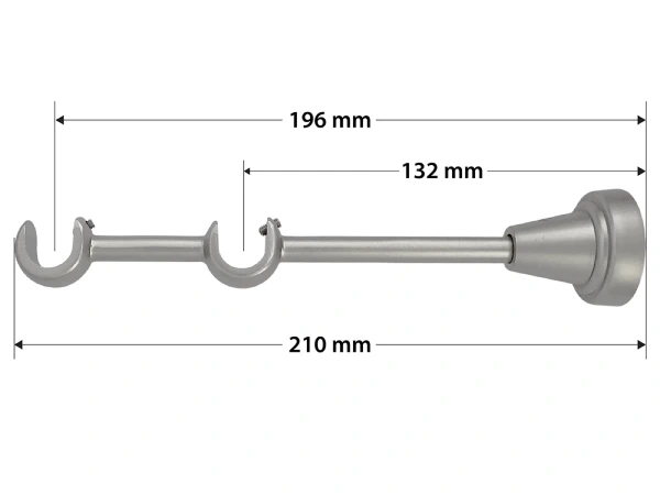 Garniža 16x16mm - 2rady - LIST VEĽKÝ - satin 4