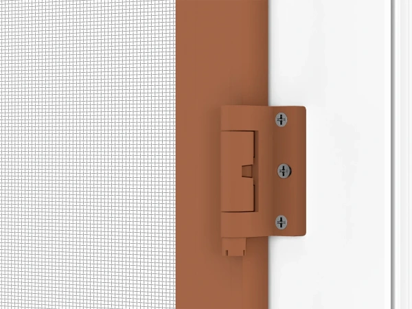 Siete proti hmyzu na DVERE - pántové - HNEDÁ - RAL 8003 - s priečkou 10