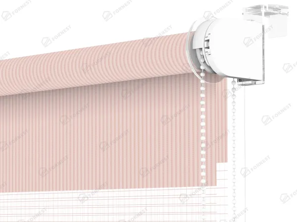 Roleta MINI - deň a noc - látka Bahama 1811 - staroružová 3
