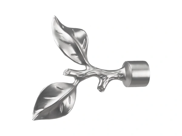 Garniža 19x19mm - drážková tyč - 2rady - LIST ROSE - satin 2