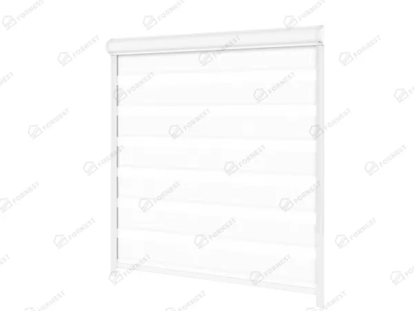 Roleta SWING LITE - deň a noc - látka Miami 1301 - biela 1