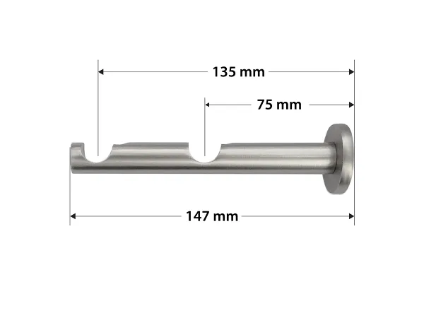 Garniža 16x16mm - 2rady - SATURN - satin 4