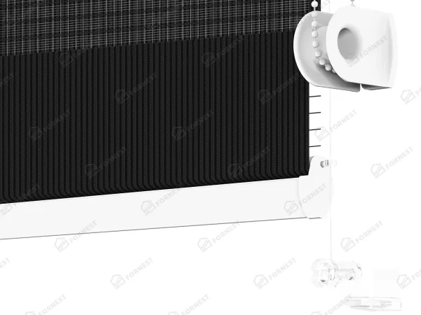 Roleta MINI - deň a noc - látka Miami 1308 - čierna 4