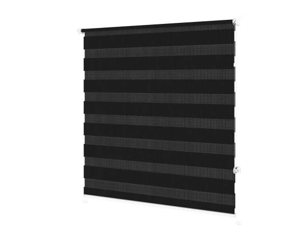 Roleta MINI - deň a noc - látka Miami 1308 - čierna 2