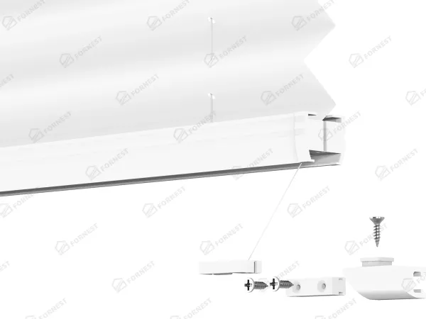 Plisé rolety LUX - látka Blossom white 11061- PEARL 9