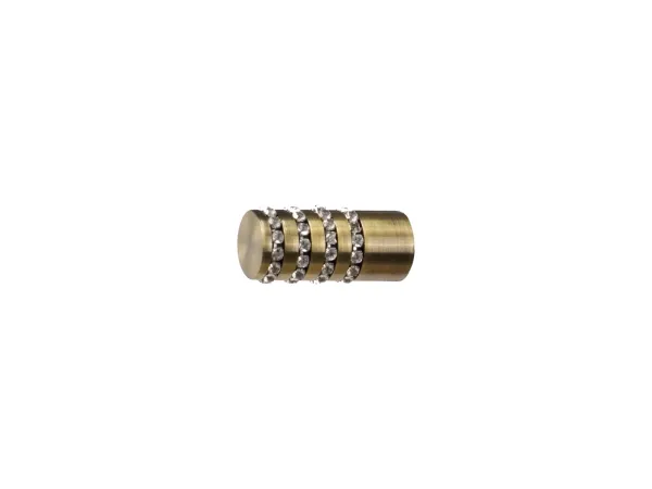 Garniža 16mm - 1rad - CYLINDER CRYSTAL - antik 2