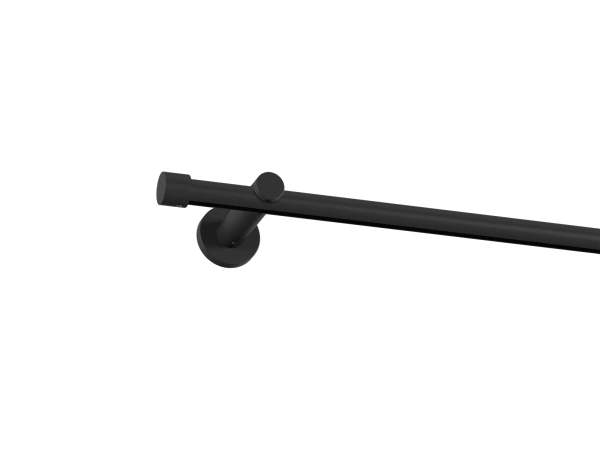 Garniža 19mm drážková tyč - 1rad - PULLO - čierna 1