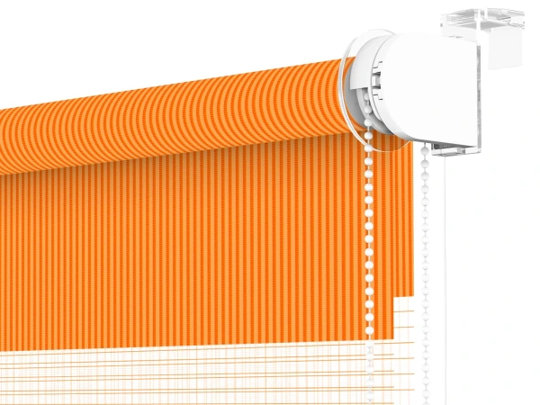 Roleta MINI - deň a noc - látka Bahama 1802 - oranžová 3