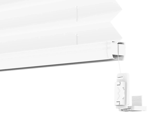 Plisé rolety LUX - látka Blossom White 11191- BLACKOUT (zatemňujúca) 4