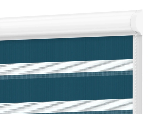 Roleta SWING PREMIUM - deň a noc - látka Zakynthos 21 - nočná modrá