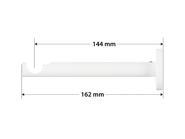 Garniža 19mm obyčajná tyč - 1rad - CYLINDER CRYSTAL - čierno biela 3