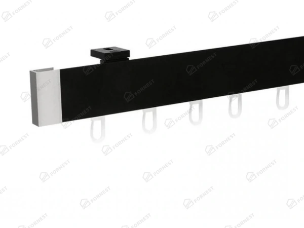 Garniža MODERN 1-drážková na stenu - odtieň PATINA