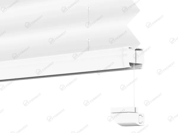 Plisé rolety LUX - látka Blossom White 11191- BLACKOUT (zatemňujúca) 8