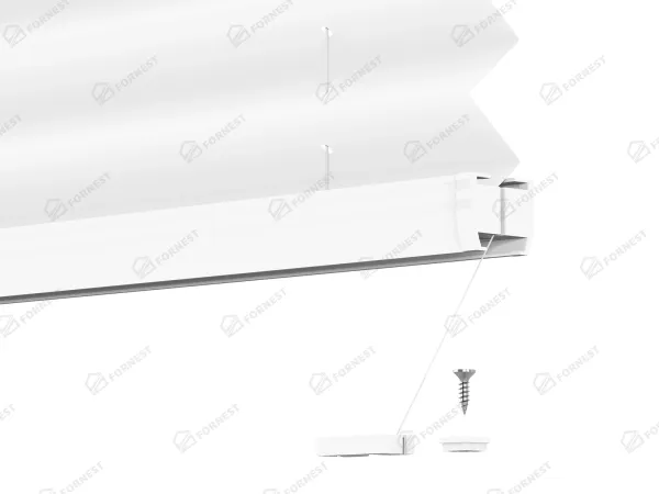 Plisé rolety LUX - látka Blossom White 11191- BLACKOUT (zatemňujúca) 7