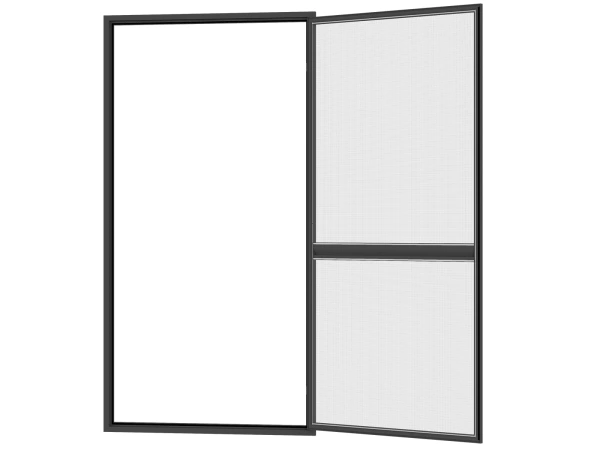 Siete proti hmyzu na DVERE - pántové v ráme SMART - ANTRACIT - RAL 7016 - s priečkou