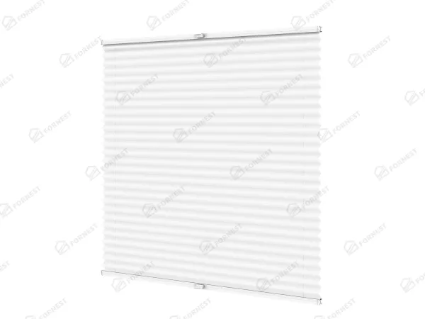 Plisé rolety LUX - látka Blossom White 11191- BLACKOUT (zatemňujúca) 1