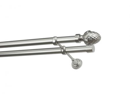 Garniža 25x25mm - 2rady - ŽALUĎ - satin 1