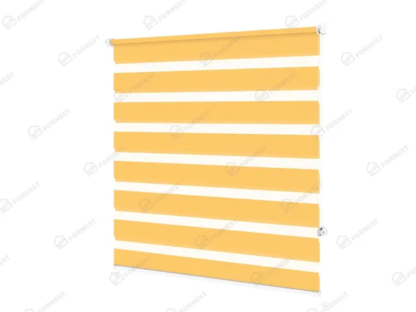 Roleta MINI - deň a noc - látka Bahama 1803 - svetlo oranžová 1