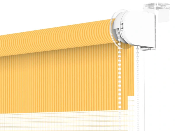 Roleta MINI - deň a noc - látka Bahama 1803 - svetlo oranžová 3