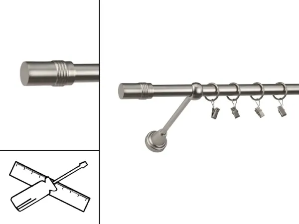 Garniža 19mm - 1rad - CYLINDER - satin