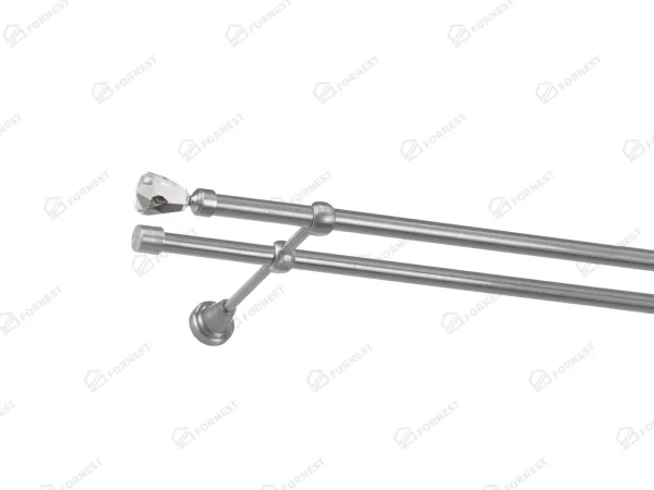 Garniža 16x16mm - 2rady - CRYSTAL CONE - satin 1