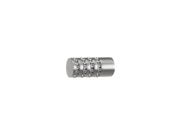 Garniža 16mm - 1rad - CYLINDER CRYSTAL - satin 2