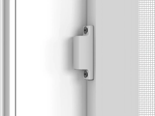 Siete proti hmyzu na DVERE - pántové - SIVÁ - RAL 9006 - bez priečky 8