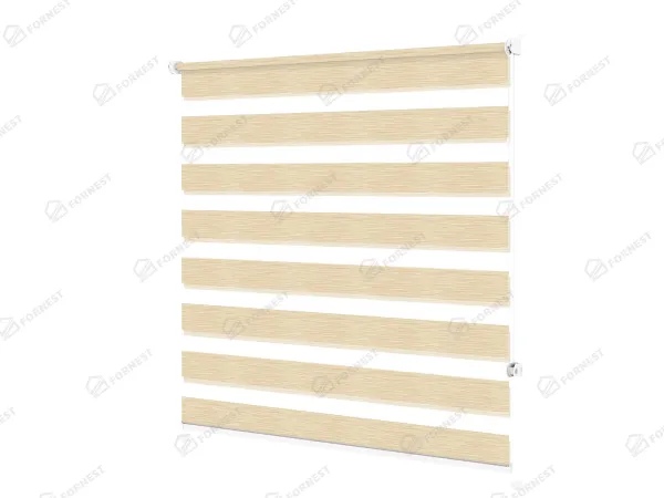 Roleta MINI - deň a noc - látka Maurícius 63 - svetlo žltá (borovica) 1