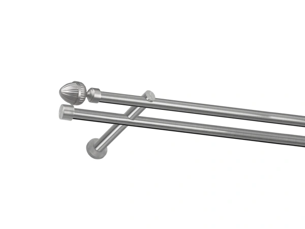 Garniža 19x19mm - drážková tyč - 2rady - ODEON - satin 1