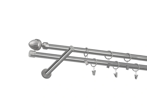 Garniža 19x19mm - 2rady - ODEON - satin