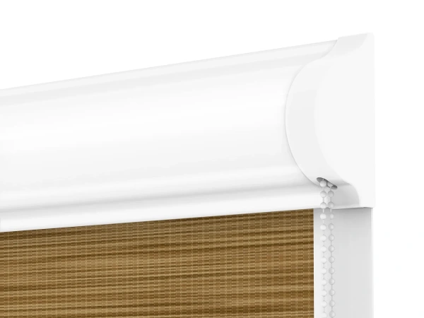 Roleta SWING PREMIUM - deň a noc - látka Maurícius 61 - žlto hnedá (dub svetlý) 3