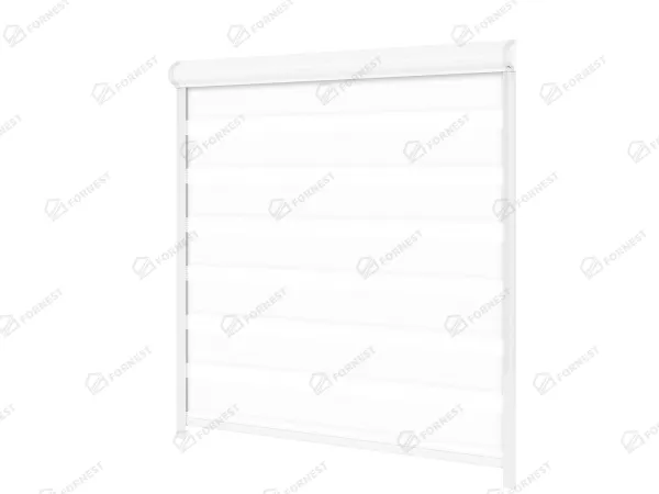 Roleta SWING - deň a noc - látka Zakynthos 01 - biela 1