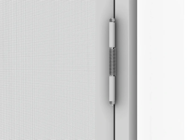 Siete proti hmyzu na DVERE - pántové v ráme SMART - SIVÁ - RAL 9006 - s priečkou 9