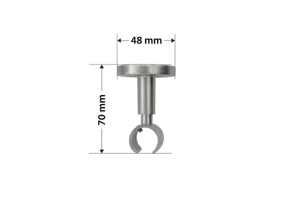 Garniža 19mm - drážková tyč - 1rad - GUĽA CRYSTAL - satin 4