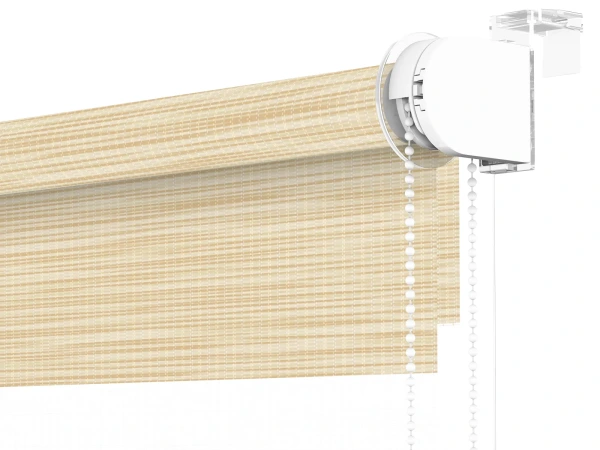 Roleta MINI - deň a noc - látka Maurícius 63 - svetlo žltá (borovica) 3