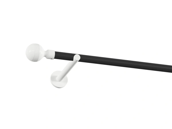 Garniža 19mm obyčajná tyč - 1rad - GABI - čierno biela 1