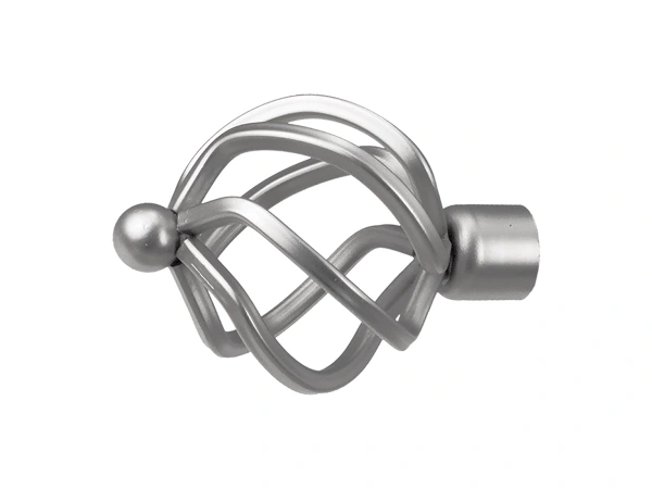 Garniža 19x19mm - 2rady - SPIRAL - satin